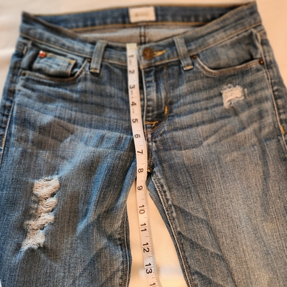 Hudson Womens Krista Super Skinny Crop Jeans Size 26 Distressed - Picture 7 of 7